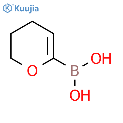 (3,4-dihydro-2H-pyran-6-yl)boronic acid structure