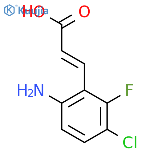 (e)-3-(6-Amino-3-chloro-2-fluorophenyl)acrylic acid structure