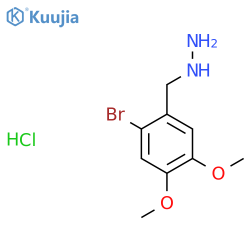 (2-Bromo-4,5-dimethoxyphenyl)methylhydrazine Hydrochloride structure