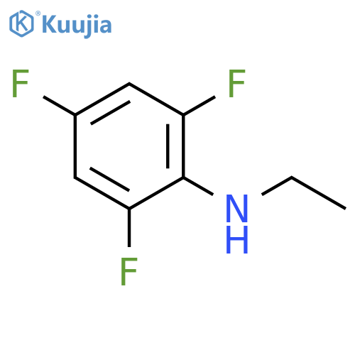 N-ethyl-2,4,6-trifluoroaniline structure