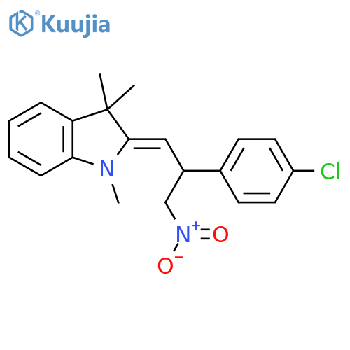 (2Z)-2-[2-(4-Chlorophenyl)-3-nitropropylidene]-2,3-dihydro-1,3,3-trimethyl-1H-indole structure