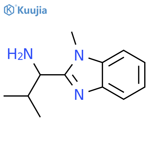 2-methyl-1-(1-methylbenzimidazol-2-yl)propan-1-amine structure