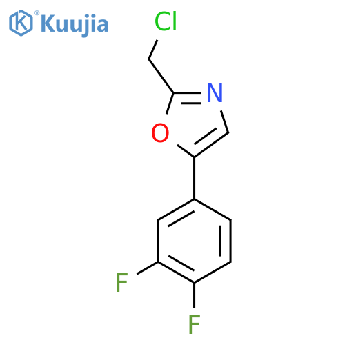 2-(Chloromethyl)-5-(3,4-difluorophenyl)oxazole structure