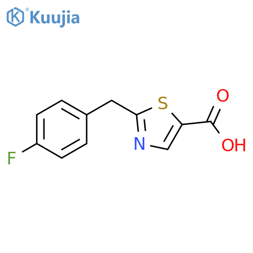 2-(4-Fluorophenyl)methyl-1,3-thiazole-5-carboxylic Acid structure