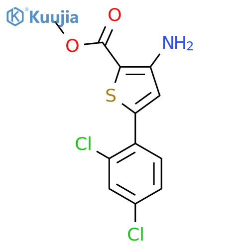 methyl 3-amino-5-(2,4-dichlorophenyl)thiophene-2-carboxylate structure