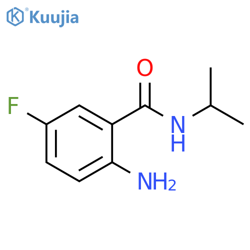2-Amino-5-fluoro-N-isopropylbenzamide structure