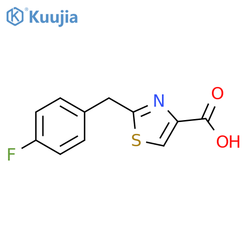 2-(4-Fluorophenyl)methyl-1,3-thiazole-4-carboxylic Acid structure