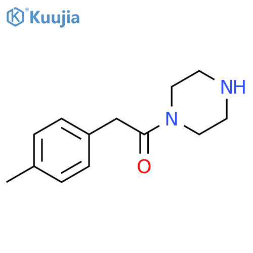 2-(4-methylphenyl)-1-(piperazin-1-yl)ethan-1-one structure