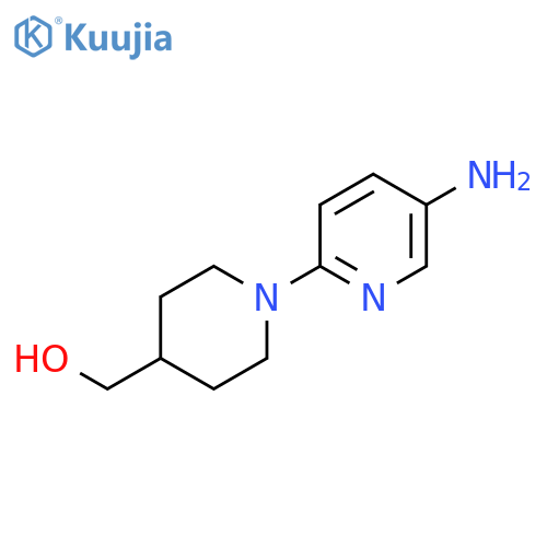 [1-(5-Aminopyridin-2-yl)piperidin-4-yl]methanol structure