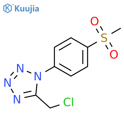 5-(chloromethyl)-1-(4-methanesulfonylphenyl)-1H-1,2,3,4-tetrazole structure
