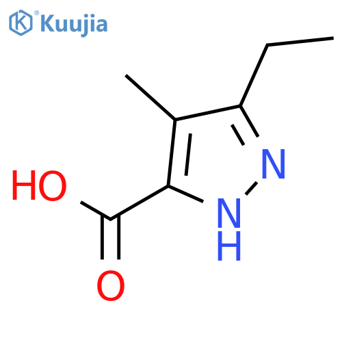 3-Ethyl-4-methyl-1H-pyrazole-5-carboxylic acid structure