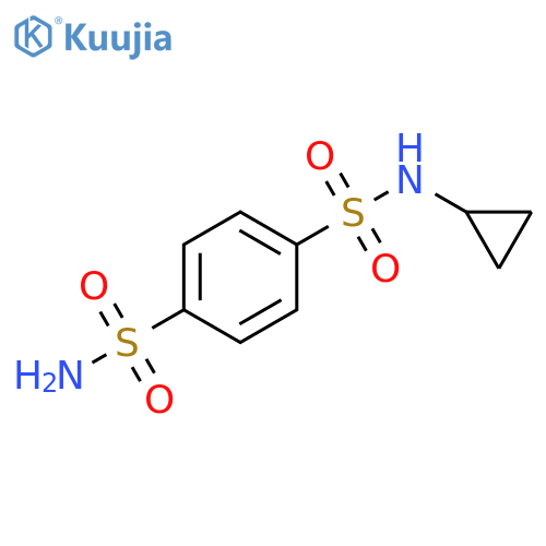 N1-cyclopropylbenzene-1,4-disulfonamide structure