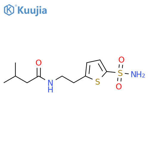 3-Methyl-N-2-(5-sulfamoylthiophen-2-yl)ethylbutanamide structure