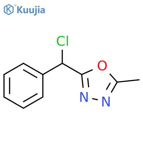 1,3,4-Oxadiazole, 2-(chlorophenylmethyl)-5-methyl- structure