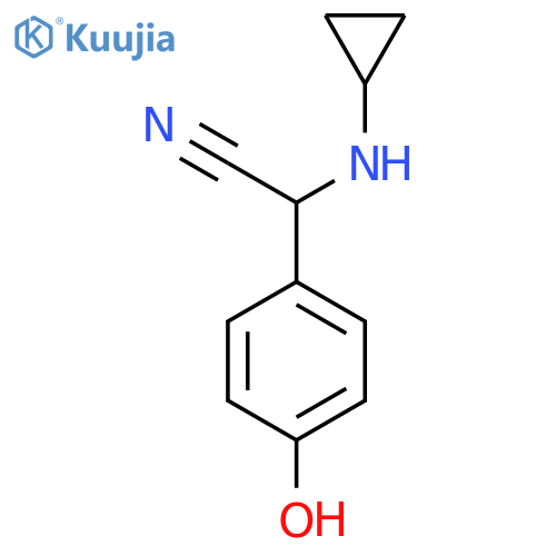 2-(Cyclopropylamino)-2-(4-hydroxyphenyl)acetonitrile structure
