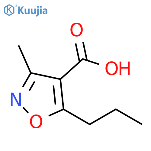 3-methyl-5-propyl-1,2-oxazole-4-carboxylic acid structure