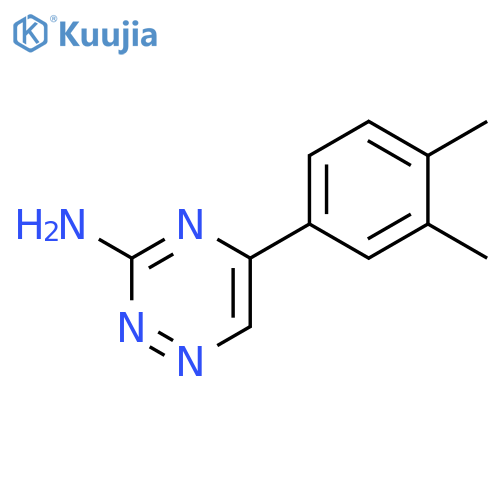 5-(3,4-dimethylphenyl)-1,2,4-triazin-3-amine structure