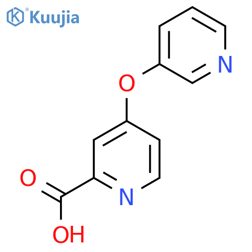 4-(Pyridin-3-yloxy)pyridine-2-carboxylic acid structure