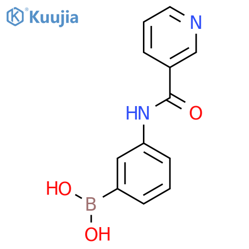 [3-(pyridine-3-carbonylamino)phenyl]boronic acid structure