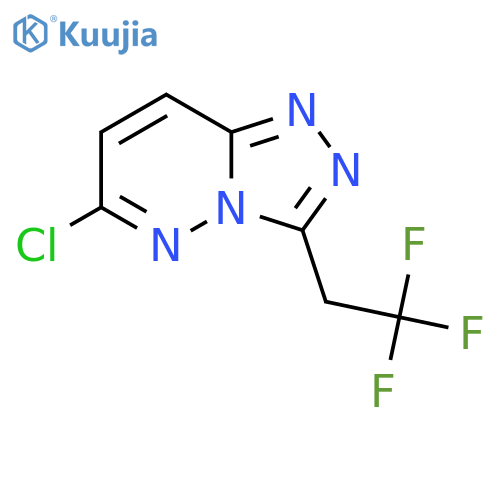 6-Chloro-3-(2,2,2-trifluoroethyl)-[1,2,4]triazolo[4,3-b]pyridazine structure