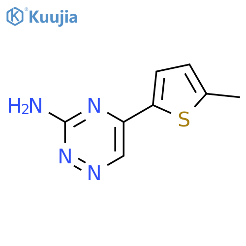 5-(5-methylthiophen-2-yl)-1,2,4-triazin-3-amine structure