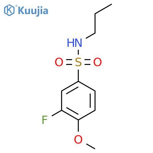 3-fluoro-4-methoxy-N-propylbenzene-1-sulfonamide structure