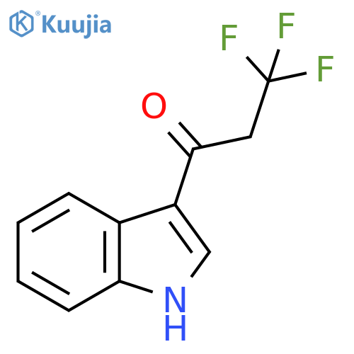 3,3,3-trifluoro-1-(1H-indol-3-yl)propan-1-one structure