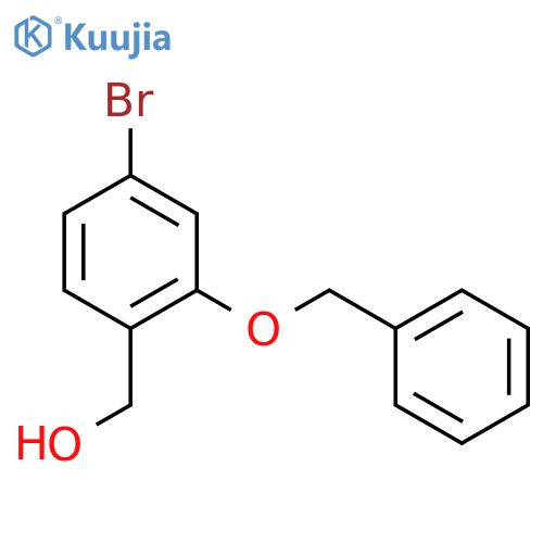 2-(Benzyloxy)-4-bromophenylmethanol structure
