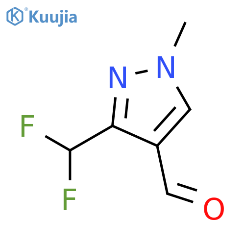 3-(difluoromethyl)-1-methyl-1H-pyrazole-4-carbaldehyde structure