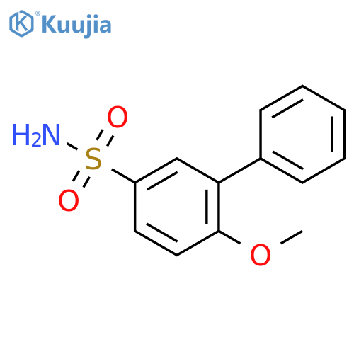 4-methoxy-3-phenylbenzene-1-sulfonamide structure