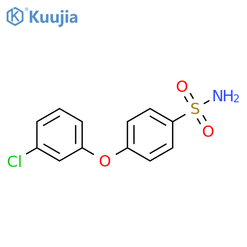 4-(3-chlorophenoxy)benzene-1-sulfonamide structure