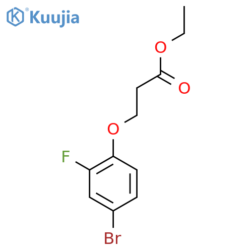 Ethyl 3-(4-bromo-2-fluorophenoxy)propanoate structure