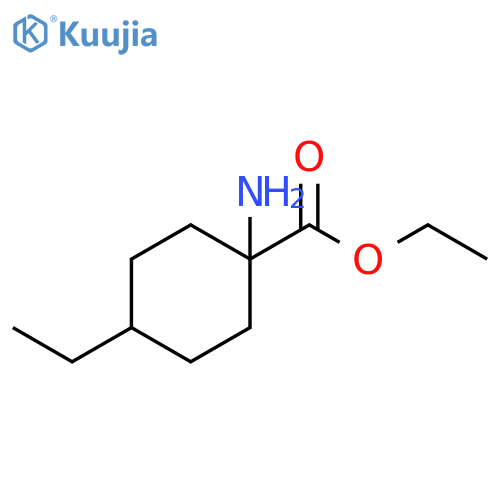 ethyl 1-amino-4-ethylcyclohexane-1-carboxylate structure