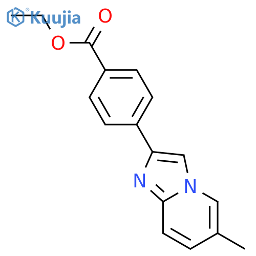 2-4-(Ethoxycarbonyl)phenyl-6-methyl-imidazo1,2-apyridine structure