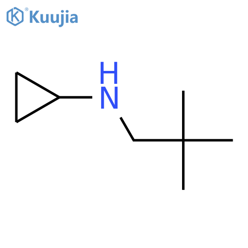 N-(2,2-dimethylpropyl)cyclopropanamine structure