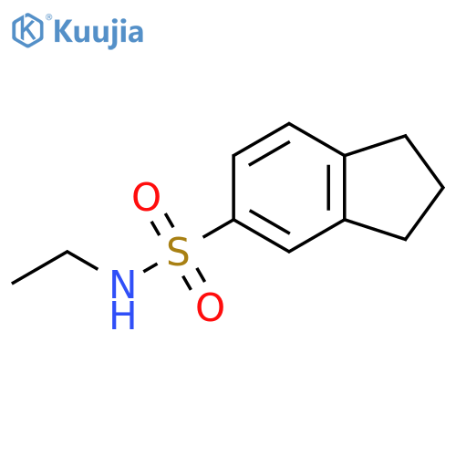 N-ethyl-2,3-dihydro-1H-indene-5-sulfonamide structure