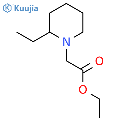 Ethyl (2-ethylpiperidin-1-yl)acetate structure