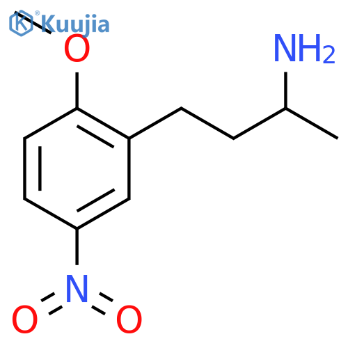 4-(2-methoxy-5-nitrophenyl)butan-2-amine structure
