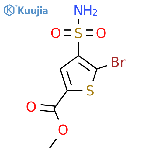 Methyl 5-bromo-4-sulfamoylthiophene-2-carboxylate structure