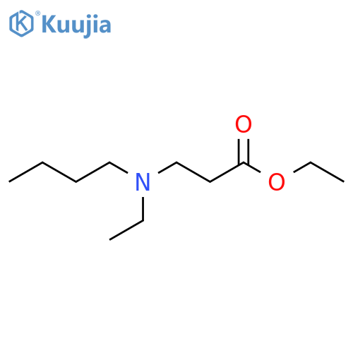 Ethyl 3-[butyl(ethyl)amino]propanoate structure