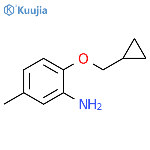 2-(Cyclopropylmethoxy)-5-methylaniline structure