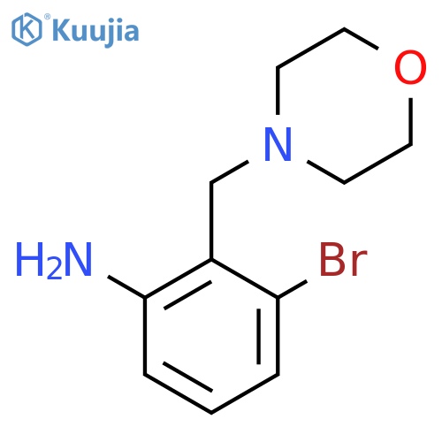3-Bromo-2-(morpholinomethyl)aniline structure