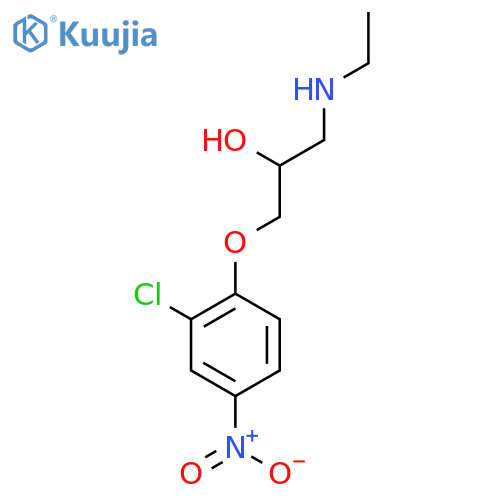 1-(2-chloro-4-nitrophenoxy)-3-(ethylamino)propan-2-ol structure