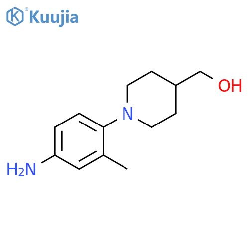 [1-(4-Amino-2-methylphenyl)piperidin-4-yl]methanol structure