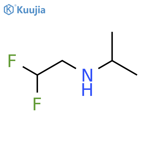 (2,2-Difluoroethyl)(propan-2-yl)amine structure