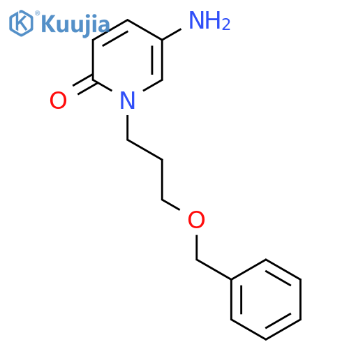 5-amino-1-3-(benzyloxy)propyl-1,2-dihydropyridin-2-one structure