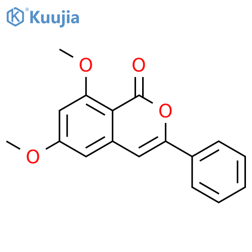 6,8-dimethoxy-3-phenylisochromen-1-one structure