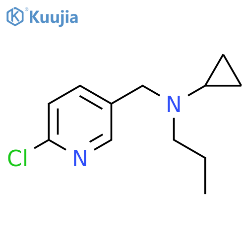 N-[(6-Chloropyridin-3-yl)methyl]-N-propylcyclopropanamine structure