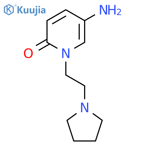 5-amino-1-2-(pyrrolidin-1-yl)ethyl-1,2-dihydropyridin-2-one structure