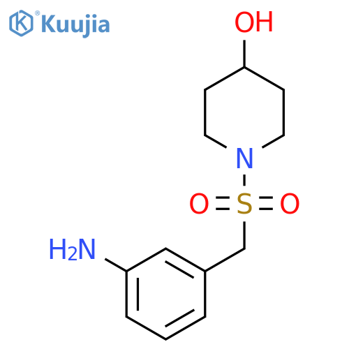 1-((3-Aminobenzyl)sulfonyl)piperidin-4-ol structure